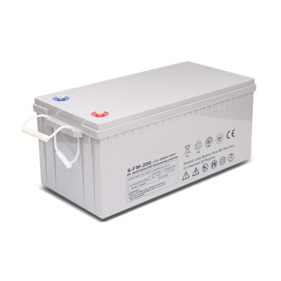 China Deep Cycle Life Deep Cycle Sealed Cell 12 Volt 200a 12v 200ah 200amh AGM Solar Lead Acid Battery for sale