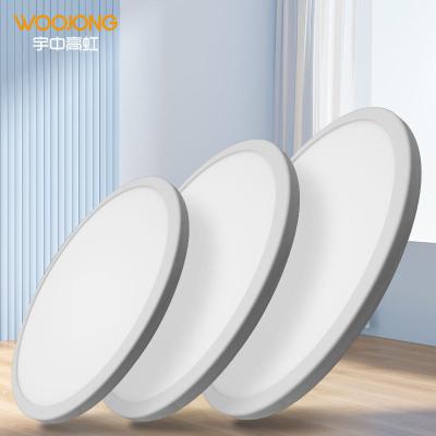 China Modern Slim WOOJONG 15W 18W Frameless Adjustable Round Recessed Led Panel Light for sale