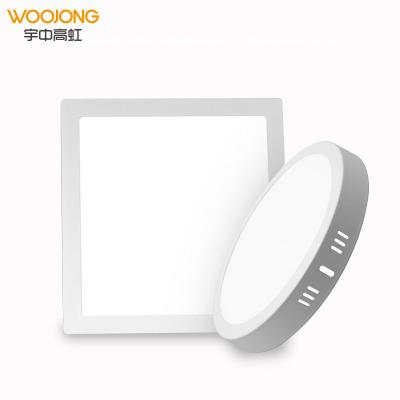 China Bigger Beam Angle WOOJONG Hot Sell Desktop Aluminum Led Light 6w/12w/18w/24w Led Panel Light for sale
