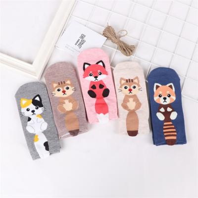 China Fashion QUICK DRY Three-Dimensional Hot Selling Fox Animal Teen Girls Kids Cotton Woman Socks for sale