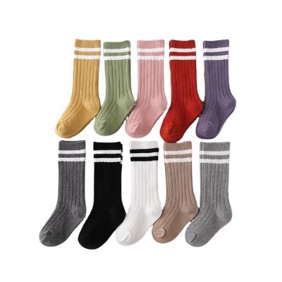 China Wholesale High Quality Sporty Long Rainbow Crew Cotton Colorful Socks For Kids for sale