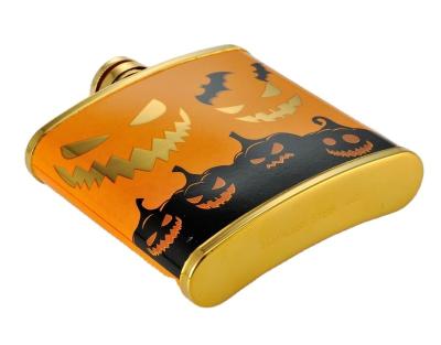 China Food Grade Novelty Hip Flask For 6oz In Good Quality Portable Stainless Steel Colorful Vacuum Flask for sale