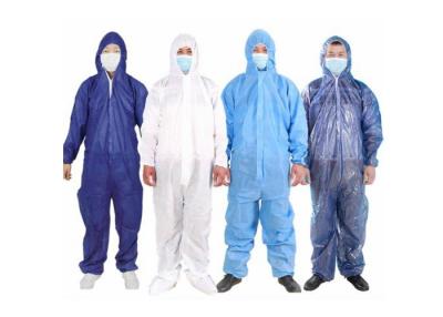 中国 軽量の使い捨て可能なつなぎ服の使い捨て可能な仕事着は快適身に着けています 販売のため