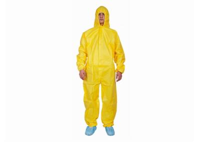 中国 クリーンルームの使い捨て可能な化学スーツの友好的な防水化学抵抗Eco 販売のため