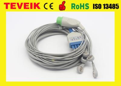 Chine Câble réutilisable des avances TPU ECG des laboratoires spatiaux 5 d'usine de Teveik pour le moniteur patient, 17pin rond à vendre