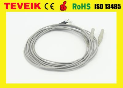 Chine Prix usine de câble médical de la prise EEG de Neurofeedback DIN1.5, électrode argentée de l'en cuivre plaqué EEG à vendre