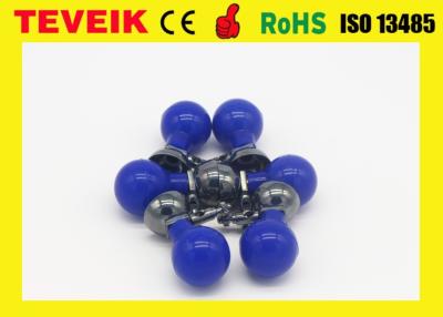 China Material folheado a níquel do silicone da bola azul pediatra do elétrodo do copo da sução para o RUÍDO 3,0 à venda