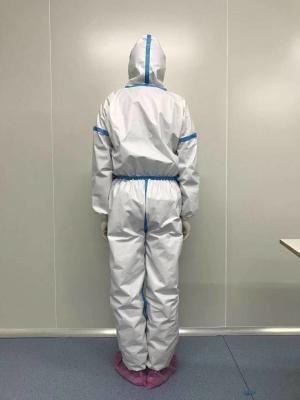China O vestido protetor descartável pessoal sere a combinação branca anti - agentes químicos à venda