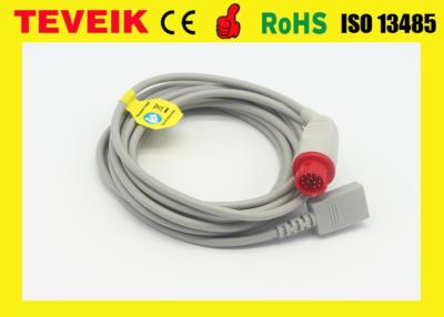 Chine Câble de PVC IBP de moniteur patient de Kontron autour de Pin 12 avec l'adaptateur de mérite à vendre