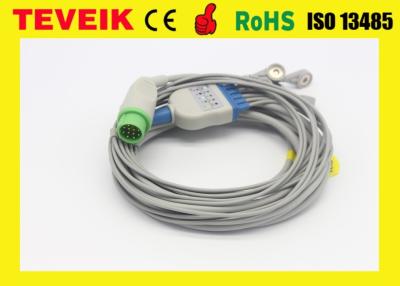 Chine L'usine Kontron médical K2000 5 de Teveik mène le câble du moniteur patient ECG. Rond 12pin à vendre