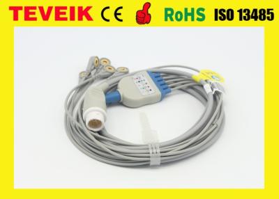 Chine Câble d'une seule pièce réutilisable médical du rond 12pin ECG de Mindray pour le moniteur patient de BeneView T5 à vendre