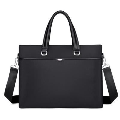 China Wholesale Retail Fashion Oxford Cloth Briefcase Men's Large Capacity Business Folder Shoulder Case Oxford Waterproof Cloth Laptop Bag Handbag for sale