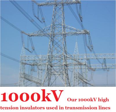 Κίνα 1000kV μονωτές υψηλής έντασης, κατά της μόλυνσης γκρίζος μονωτής υψηλής τάσης προς πώληση