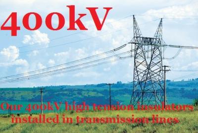 Κίνα Μονωτές 400kv υψηλής έντασης πολυμερούς υψηλής τάσης με δύο δαχτυλίδια κορώνας προς πώληση