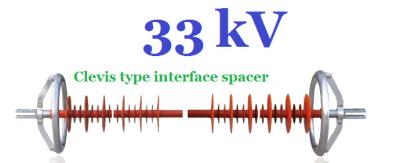 Китай 33kV составная внутрифазовая прокладка, надземный изолятор передающей линии продается
