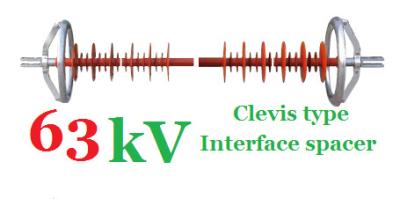 Китай тип прокладка Clevis полимера изоляторов линии электропередач 63kV интерфейса продается