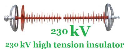 Κίνα HV μονωτές 230kv πολυμερούς αναστολής έντασης υποσταθμών με το ενιαίο δαχτυλίδι κορώνας προς πώληση