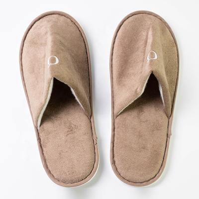 China Wholesale Custom Hotel Spa Airline Room Hotel Amenities Hotel Guest Slippers Sublimation Hotel Traveling Slippers Home for sale