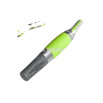 China Remove Hair Nose And Ear Use Nose Hair Sideburns Green Color Wet / Dry Trmmer for sale