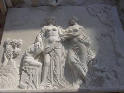 China white marble church relief for sale