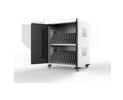 China Smart Laptop Charging Cabinet 30 AC Ports Charging Cart for sale