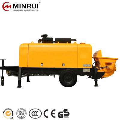 China Construction works Minrui 40m3 CP40 Diesel Stationary Concrete Pump With Cost Price for sale