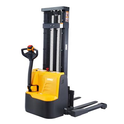 China Hot Sale 1.5ton Hotels Pallet Electric Wide Leg Stacker Adjustable Suitable For Different Pallets EPS 24V/220Ah Battery Capacity for sale