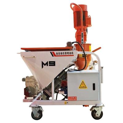 China Machinery repair shops Mingge gypsum machine automatic feeding spray light and heavy phosphor plaster spraying machine for sale
