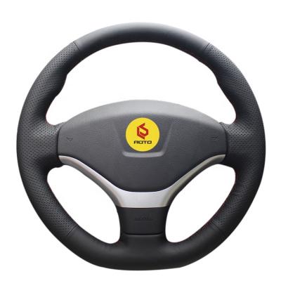 China Sports Steering Wheel Cover For Peugeot 308 2012-2014 Wholesale Price For You Genuine Nappa Leather for sale