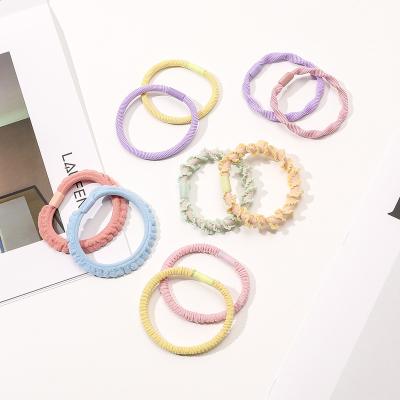 China Environmentally Friendly Hot Selling High Resilience Ins Thin Single Yarn Headband Portable Hair Ties For Women for sale
