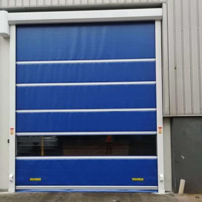 China Heat Insulation Automatic Cold Room PVC Rolling Shutter High Speed Door With German Standard High Strength Aluminum Alloy for sale