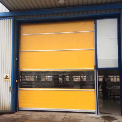 China Heat Insulation PVC Overhead High Speed Rolled Door For Plastic Roll Up Shutter Industrial Overhead Rapid Rapid for sale
