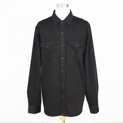 China High Quality Breathable Long Sleeve Denim Shirt For Men for sale