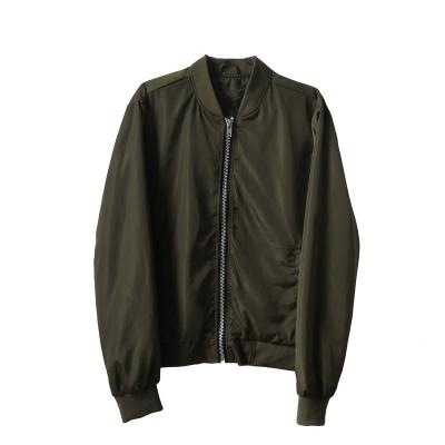 China Men's Fashion Breathable Long Sleeve Poly Bomber Jacket for sale