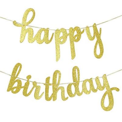 China Cheap Colorful Birthday Garland Banner - Buy Birthday Garland, Cheap Kids Banner, Glitter Paper OEM Size Party Decoration Paper Che Party for sale
