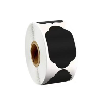 China Programmable 240pcs Waterproof Black Label Sticker In Roll for sale