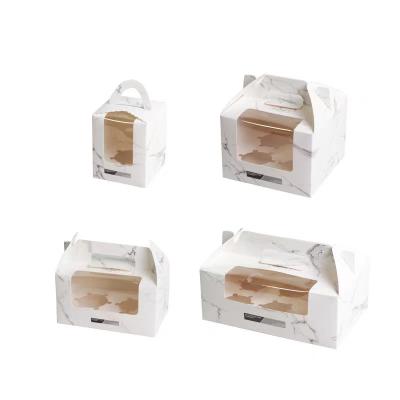China Biodegradable 6 Hole Cupcake Packaging Box With Handle Ready To Ship for sale