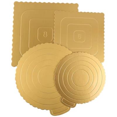 China Gold Cakeboard Wholesale Price Food Grade Paper Tray Cakeboard Square High Quality Cardboard for sale