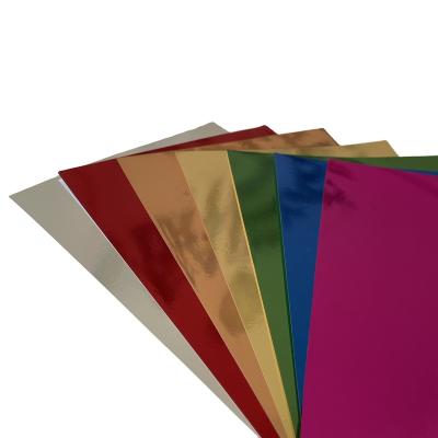 China No Cracking Card Sticker and No Curling Mirror 2021 New Fashionable Metal Wall Coat Paper for sale