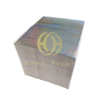 China Waterproof Holographic Destructible Paper Roll Hologram Gift Voucher DIY Party Card Decor Buy Card Holographic Paper Paper for sale