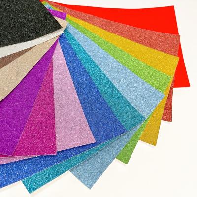 China A4 Size 250GSM Glitter Paper Cards 10 Assorted Colors Craft Papercard Stock Waterproof for sale