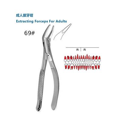China Sector Dental Tooth Joint Root Stimulant And Lower Jaw Extraction Forceps Universal Residual Root Extraction Tooth Forceps for sale