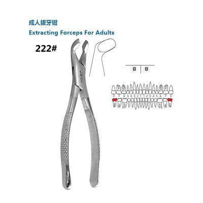 China Dental Area Mandibular Lower Wisdom Teeth Adult Forceps 22# for sale