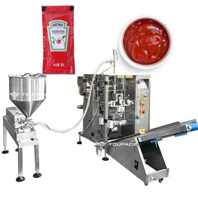 China Customized Professional Honey Peanut Butter Salad Dressing Ketchup Sauce Paste Liquid Weighing And Packaging Systems for sale