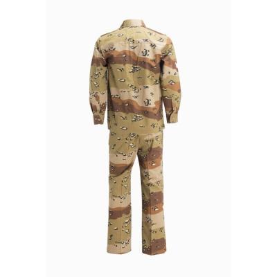 China Desert Factory Camouflage Yellow Uniform Wholesale Anti-Static Tactica Military Tactical Uniform for sale