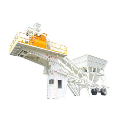 China Construction works YHZS50 Concrete Batching Plant 50m3/h Small Mobile Concrete Mixing Mini Batching Plant Mixer for sale