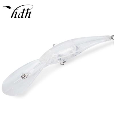 China ABS Custom Fishing Masks Blanks Unpainted Lure Minnow 25g 110mm Empty Fishing Lure Body Unpainted Lure for sale