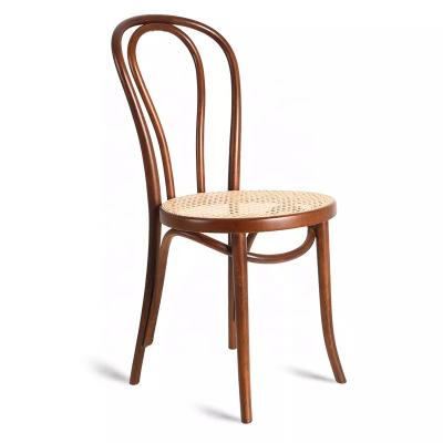 China Timber Bentwood Convertible Chair With Rattan Seat , 2022 Vintage Solid Wood Dining Chair for sale