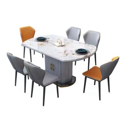 China Cozy italian modern rock party table sintere stone dining table for sale