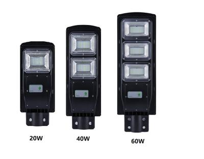 China Wholesale Garden Garden Energy Saving Waterproof Street Light 20w 40w 60w All In One Solar Led Street Light for sale